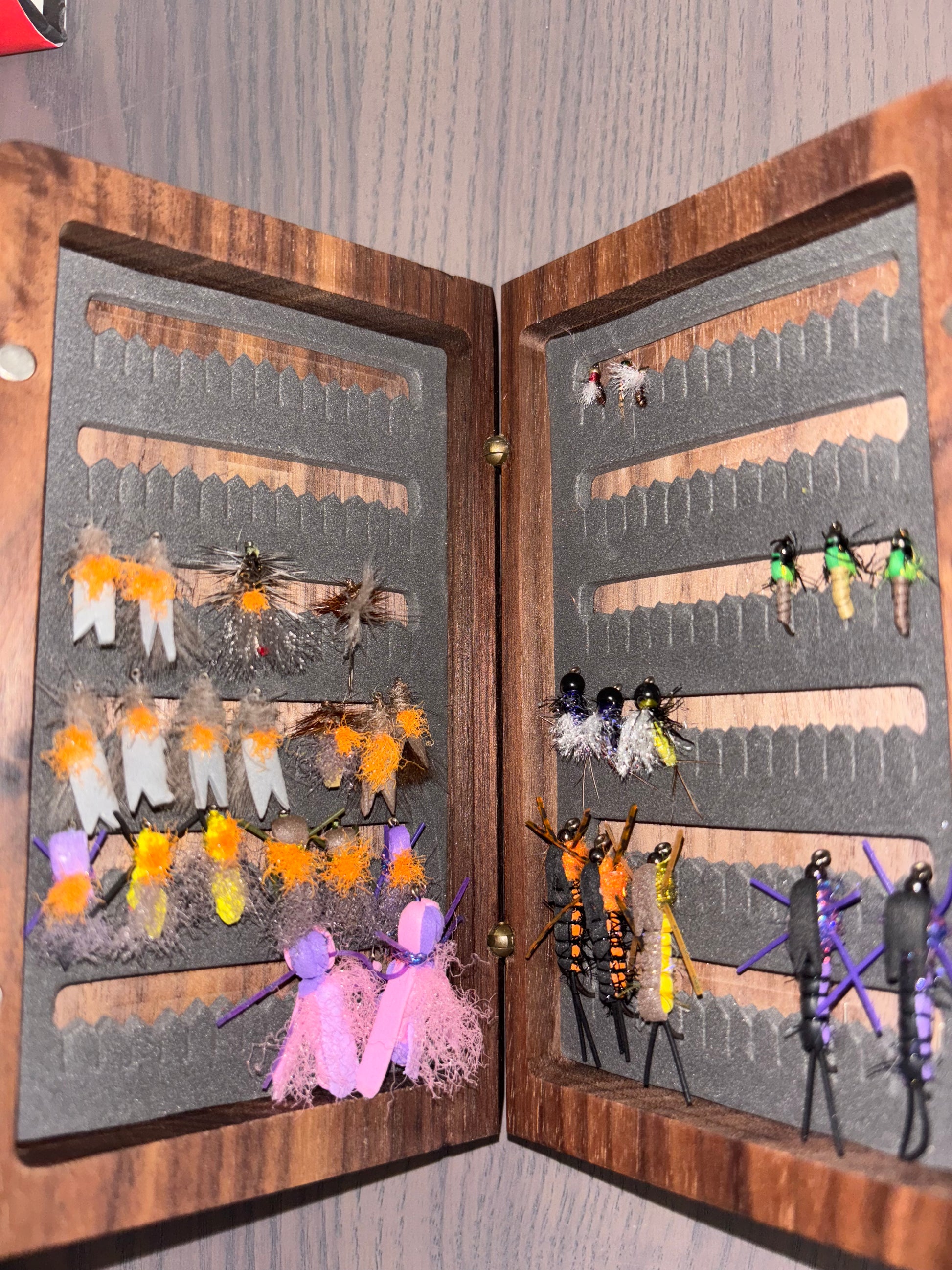 custom fly fishing boxes Photo Aluminum Box Big Rays is an Alaska outdoor outfitter offering clothing Ultimate Trout Custom Fly Selection